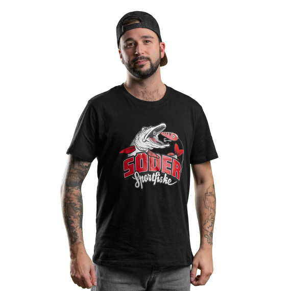 Söder Sportfiske T-Shirt Last Cast Black ryhmässä Vaatteet ja kengät / Vaatetus / T-paidat @ Sportfiskeprylar.se (SS30008Sr)