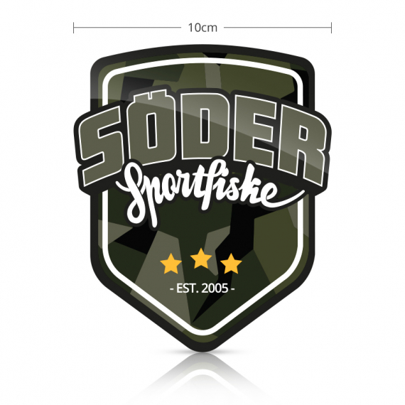 Söder Sticker Shield - Camo ryhmässä Muut / Liimamerkit & dekaalit @ Sportfiskeprylar.se (SSS-CAMO)