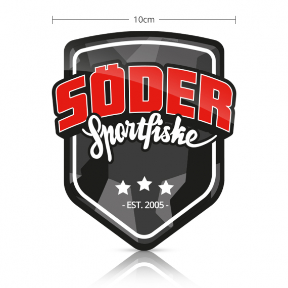 Söder Sticker Shield - Standard ryhmässä Muut / Liimamerkit & dekaalit @ Sportfiskeprylar.se (SSS-STANDARD)
