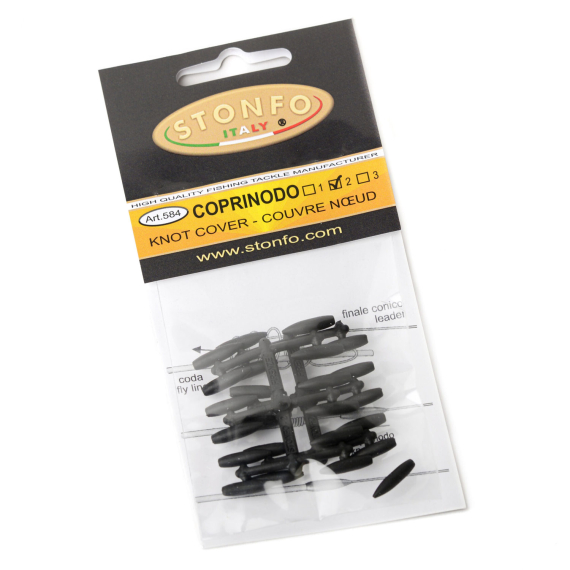 Knot Cover #2 - Black ryhmässä Siimat / Perhokalastussiimat / Perhosiimat lisätarvikkeet @ Sportfiskeprylar.se (ST-584-2B)