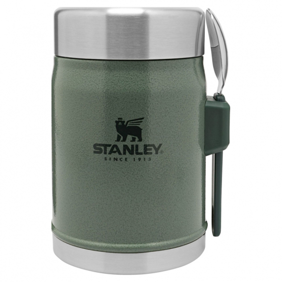 Stanley The Legendary Food Jar + Spork .4L - Hammertone Green ryhmässä Retkeily / ulkoilu / Retkikeittiöt & keittiövälineet / Lounaslaatikot & ruokatermokset / Ruokatermokset @ Sportfiskeprylar.se (ST1009382004)