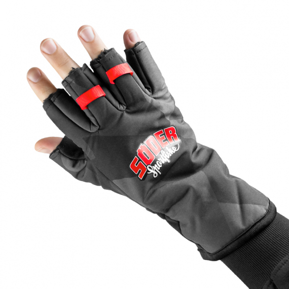 Söder Tackle Half Finger Glove Camo - L/XL ryhmässä Vaatteet ja kengät / Vaatetus / Käsineet @ Sportfiskeprylar.se (STGCAMOLXL)