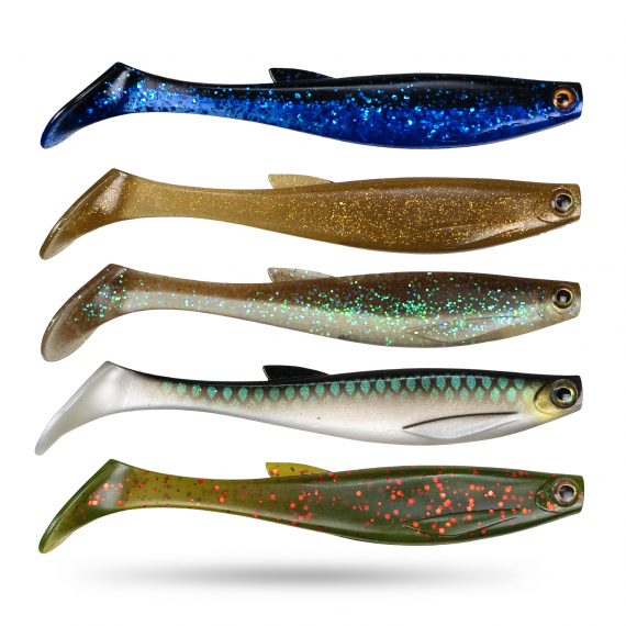Scout Shad 9cm (5pcs) - Mixed-pack 9 ryhmässä Vieheet / Jigit ja keinosyötit / Ahven- ja kuhajigit @ Sportfiskeprylar.se (STSS9-MIX09)