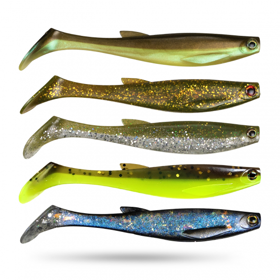 Scout Shad 9cm (5pcs) - Mixed-pack 11 ryhmässä Vieheet / Jigit ja keinosyötit / Ahven- ja kuhajigit @ Sportfiskeprylar.se (STSS9-MIX11)