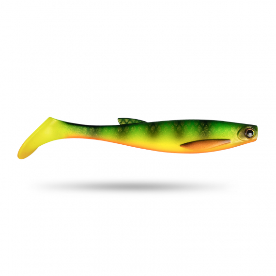 Scout Shad 9cm (5pcs) - Freehand Firetiger UV ryhmässä Vieheet / Jigit ja keinosyötit / Ahven- ja kuhajigit @ Sportfiskeprylar.se (STSS9P-067)