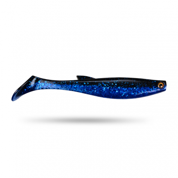 Scout Shad 9cm (5pcs) - Black & Blue UV ryhmässä Vieheet / Jigit ja keinosyötit / Ahven- ja kuhajigit @ Sportfiskeprylar.se (STSS9UP-001)