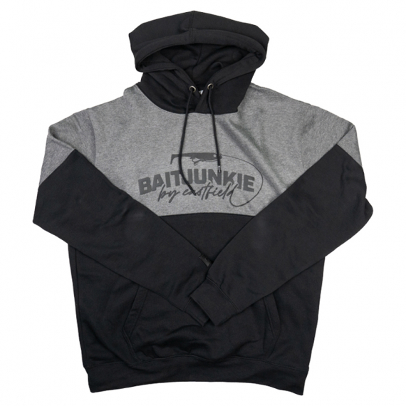 Eastfield Baitjunkie Hoodie Black/Grey ryhmässä Vaatteet ja kengät / Vaatetus / Villapaidat / Hupparit @ Sportfiskeprylar.se (SW2092BLGEFL-Mr)