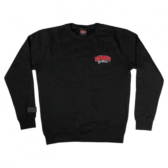 Söder Sportfiske Crewneck Black ryhmässä Vaatteet ja kengät / Vaatetus / Villapaidat / Paidat @ Sportfiskeprylar.se (SW2095BLSSr)