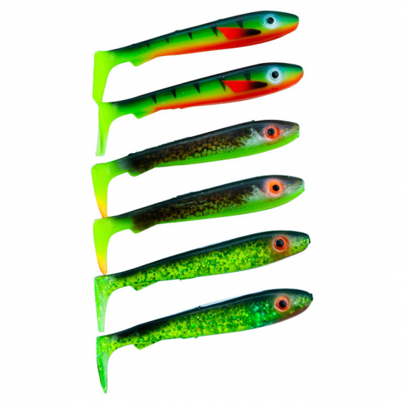 Svartzonker McRubber Bass 8cm Mix (6pcs) - Color ryhmässä Vieheet / Jigit ja keinosyötit / Ahven- ja kuhajigit @ Sportfiskeprylar.se (SZ100151)