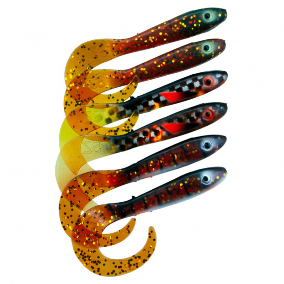 Svartzonker McRubber Tail 11cm Mix (6pcs) - Motoroil ryhmässä Vieheet / Jigit ja keinosyötit / Ahven- ja kuhajigit @ Sportfiskeprylar.se (SZ103250)