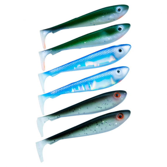 Svartzonker McRubber Shad 9cm Mix (6pcs) - Baitfish ryhmässä Vieheet / Jigit ja keinosyötit / Ahven- ja kuhajigit @ Sportfiskeprylar.se (SZ103553)