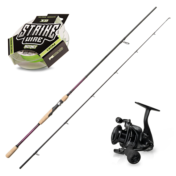 SvartZonker The Force The Wand 8\' 30-110g Pitch Black Spinning Combo ryhmässä Kalastussetit / Virvelisetit / Hauki Avokelasetti @ Sportfiskeprylar.se (SZTHEFORCEPITCGBLACK)