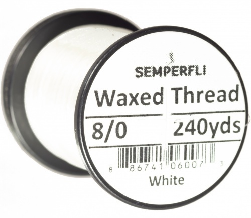 Semperfli Waxed Thread 8/0 - Black ryhmässä Koukut & Tarvikkeet / Perhonsidonta / Perhonsidontamateriaalit / Solmulanka @ Sportfiskeprylar.se (Sem-0400-2000r)