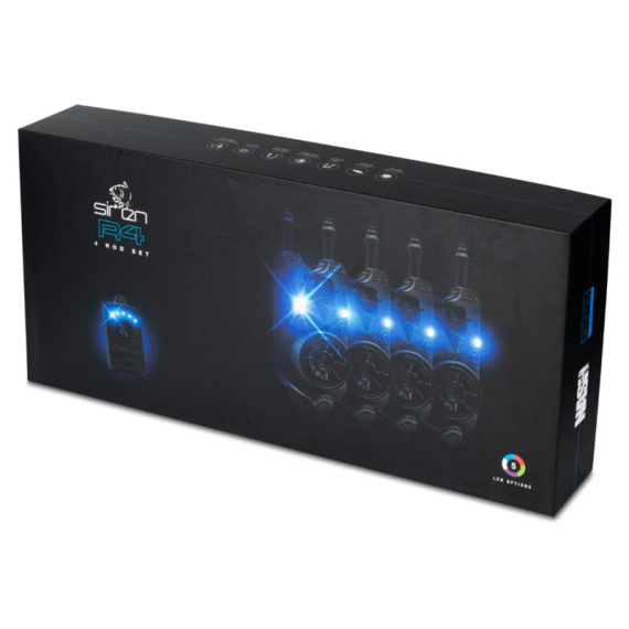 Nash Siren R4 Presentation Set 3 Rod ryhmässä Työkalut ja tarvikkeet / Puremahälytykset ja indikaattorit / Tärpinilmaisimet @ Sportfiskeprylar.se (T2983)