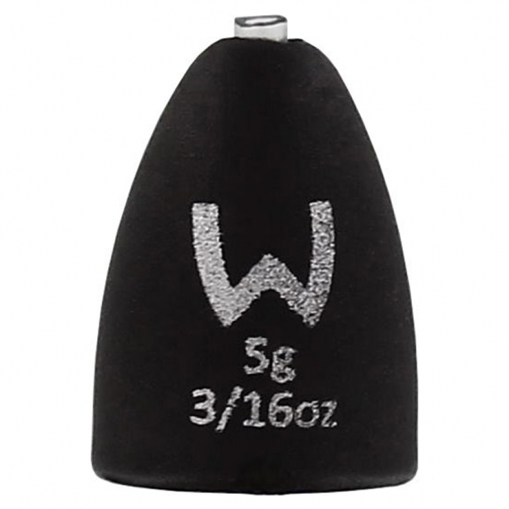 Westin Add-It Tungsten Bullet Weights Matte Black (4pcs) - 5g ryhmässä Koukut & Tarvikkeet / Syvääjät ja painot / Luotipainopäät @ Sportfiskeprylar.se (T38-628-005)