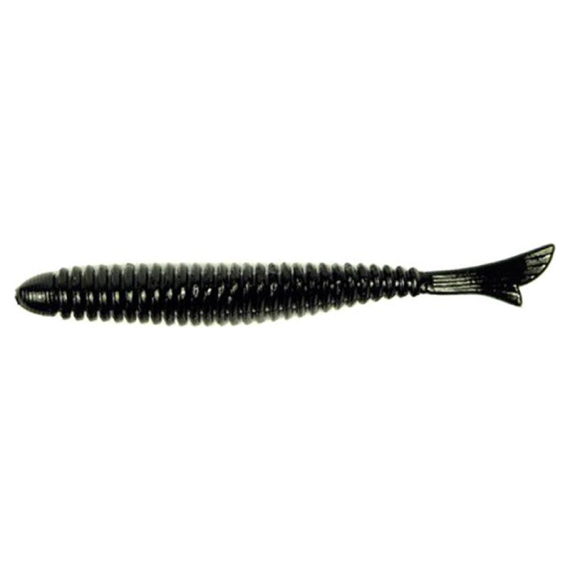 Baitbreath U30 Fish Tail Ringer 9cm - Solid Black ryhmässä Vieheet / Jigit ja keinosyötit / Ahven- ja kuhajigit @ Sportfiskeprylar.se (TRA-BB132)