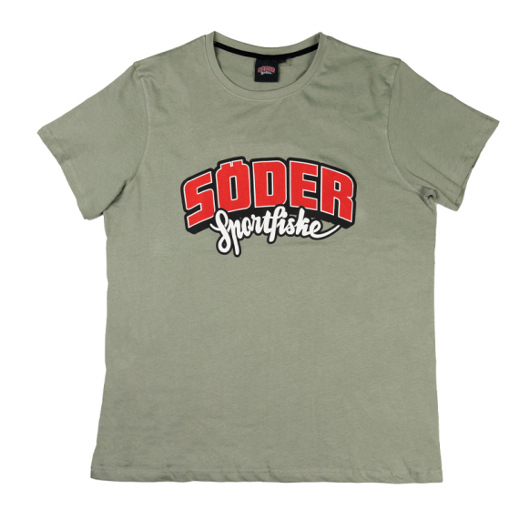 Söder Sportfiske T-shirt Light Olive ryhmässä Vaatteet ja kengät / Vaatetus / T-paidat @ Sportfiskeprylar.se (TS2000LOSSr)