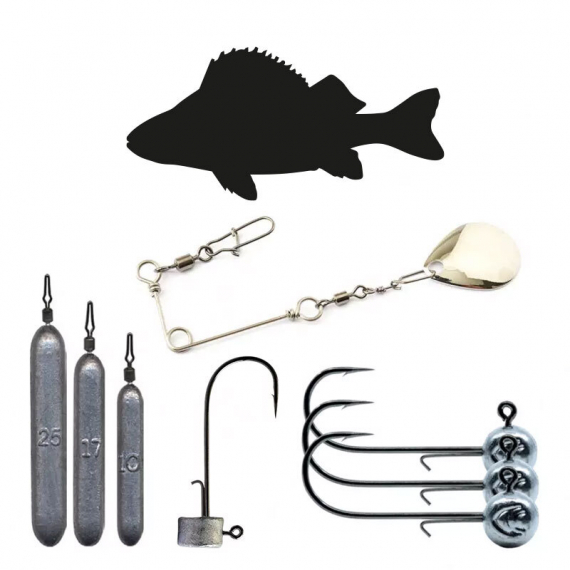 Darts Terminal Tackle Set - Everything For Perch ryhmässä Koukut & Tarvikkeet / Valmiit rigit / Valmiit ahvenrigit @ Sportfiskeprylar.se (TTPAKET-2)