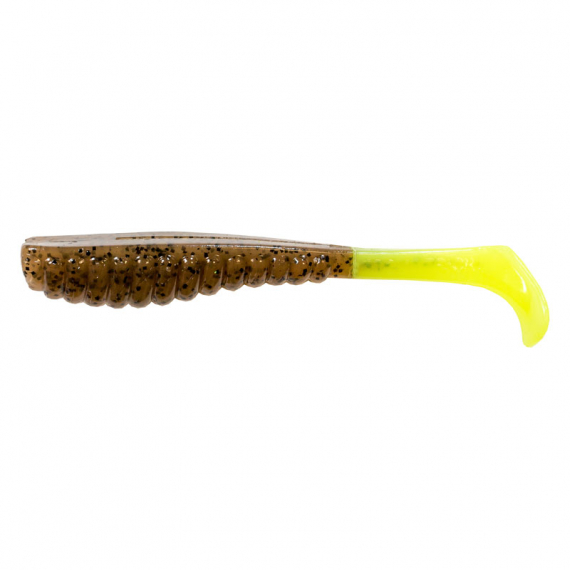 Z-man Swimmin\' Trout Trick 3.5\'\' - Pumpkin/Chartreuse Tail 6pk ryhmässä Vieheet / Jigit ja keinosyötit / Ahven- ja kuhajigit @ Sportfiskeprylar.se (TTPT-48PK6)