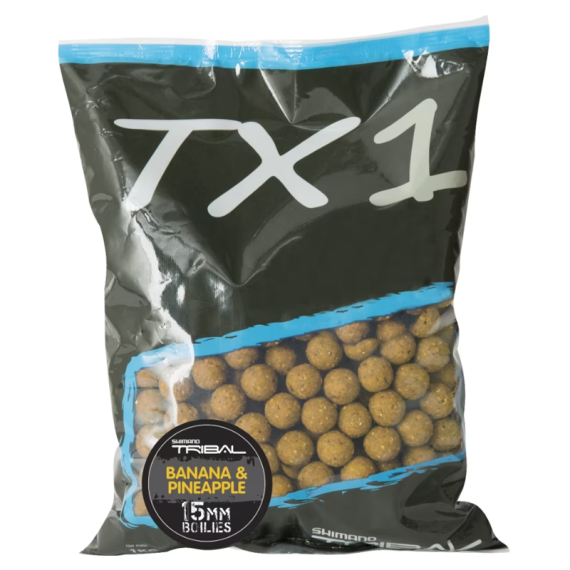 Shimano TX1 Banana & Pineapple Boilies 1kg ryhmässä Vieheet / Boiliet, Hook-syötit & Mäski / Boiliet @ Sportfiskeprylar.se (TX1BPB151000r)