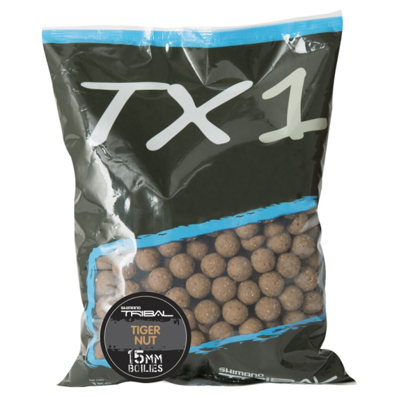 Shimano TX1 Tiger Nut Boilies 1kg ryhmässä Vieheet / Boiliet, Hook-syötit & Mäski / Boiliet @ Sportfiskeprylar.se (TX1TNB201000r)