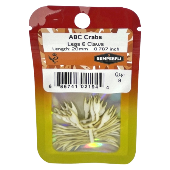 Semperfli ABC Crab Legs & Claws Skeletons - 20mm ryhmässä Koukut & Tarvikkeet / Perhonsidonta / Perhonsidontamateriaalit / Pyrstöt @ Sportfiskeprylar.se (UCBC020NATr)