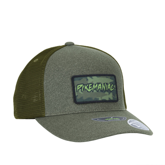 Vision Pikemaniac Melange Olive Cap ryhmässä Vaatteet ja kengät / Lippalakit ja päähineet / Lippikset / Trucker lippikset @ Sportfiskeprylar.se (V2829)