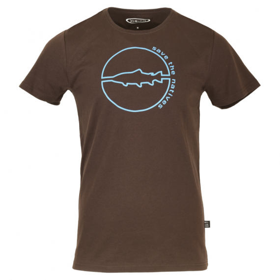 Vision Save The Natives T-shirt, Brown ryhmässä Vaatteet ja kengät / Vaatetus / T-paidat @ Sportfiskeprylar.se (V3031-Mr)