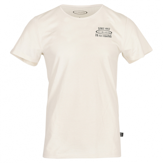 Vision Retro T-shirt, Ecru ryhmässä Vaatteet ja kengät / Vaatetus / T-paidat @ Sportfiskeprylar.se (V3034-Mr)
