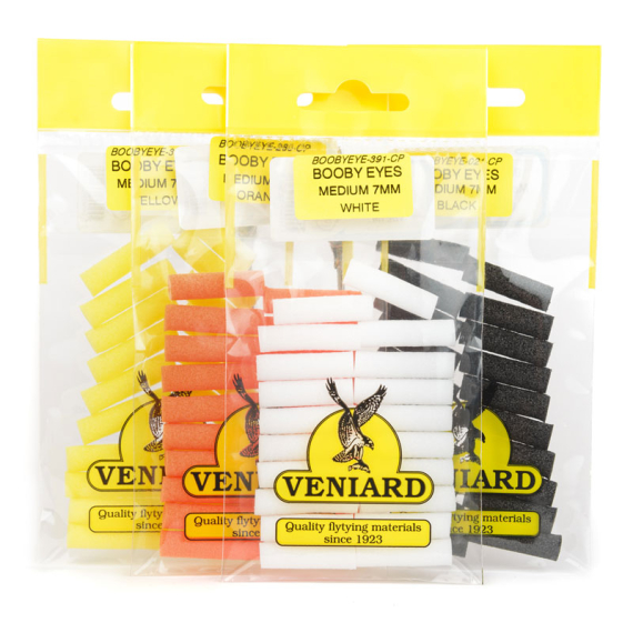 Booby Eyes, Medium ryhmässä Koukut & Tarvikkeet / Perhonsidonta / Perhonsidontamateriaalit / Silmät @ Sportfiskeprylar.se (VBE4Mr)