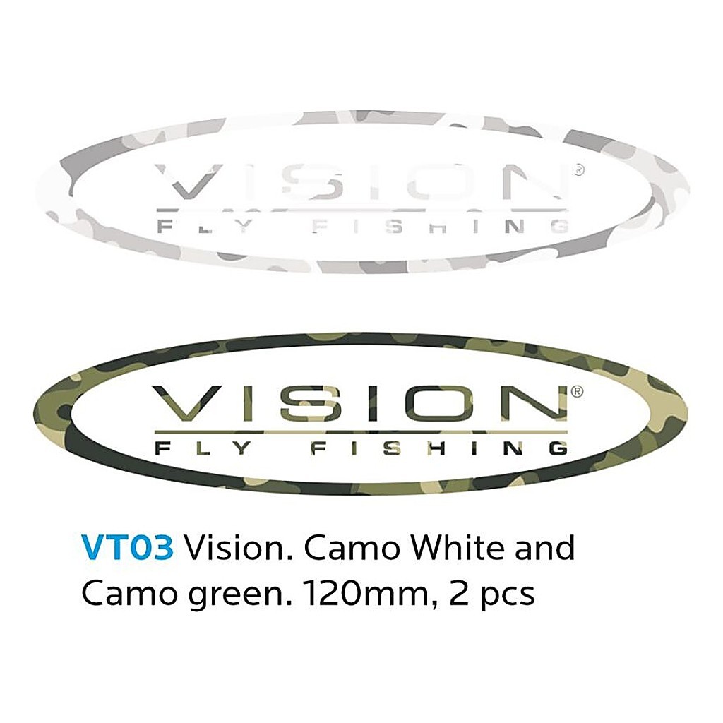 Vision Sticker Camo 120mm 2 pieces ryhmässä Muut / Liimamerkit & dekaalit @ Sportfiskeprylar.se (VT03)