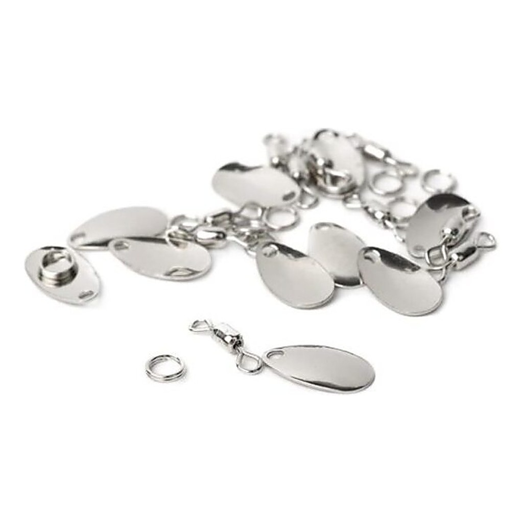 Wapsi Fly Spinner Blades, 0 Nickel (10-pcs) ryhmässä Koukut & Tarvikkeet / Rigit lisävarusteet / Muut rigitarvikkeet @ Sportfiskeprylar.se (W-FSB1255)