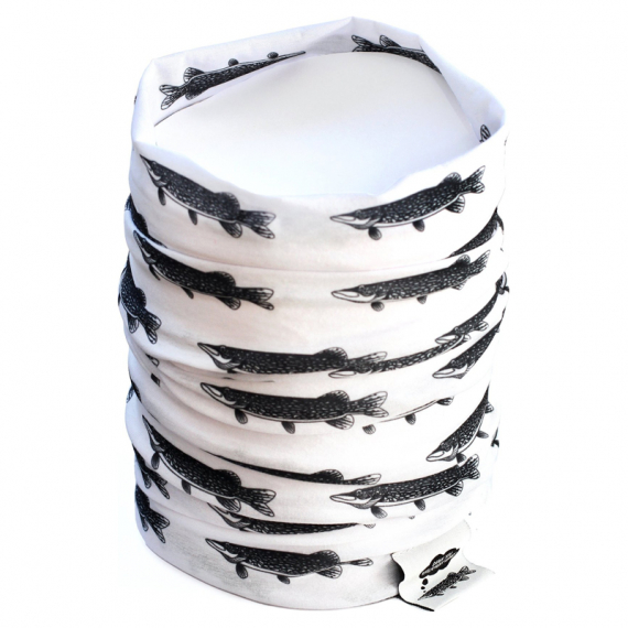 Wolfcreek Pike Logo Multiscarf, White ryhmässä Vaatteet ja kengät / Vaatetus / Huivit & kasvosuojat / Tuubihuivit @ Sportfiskeprylar.se (WCL-05-MULTISCF-01-WHT)