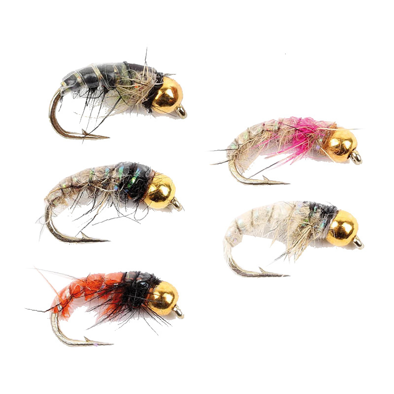 Gold Head Czech Nymphs 5kpl ryhmässä Vieheet / Perhot / Nymfit @ Sportfiskeprylar.se (WFB1217)