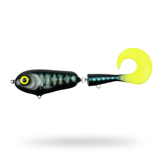 Wolfcreek Wolftail Shallow 23cm, 90g - Bariole Ghost UV ryhmässä Vieheet / Käsintehty vieheet / Käsintehty Tail baits @ Sportfiskeprylar.se (WOLFTAILCR172)