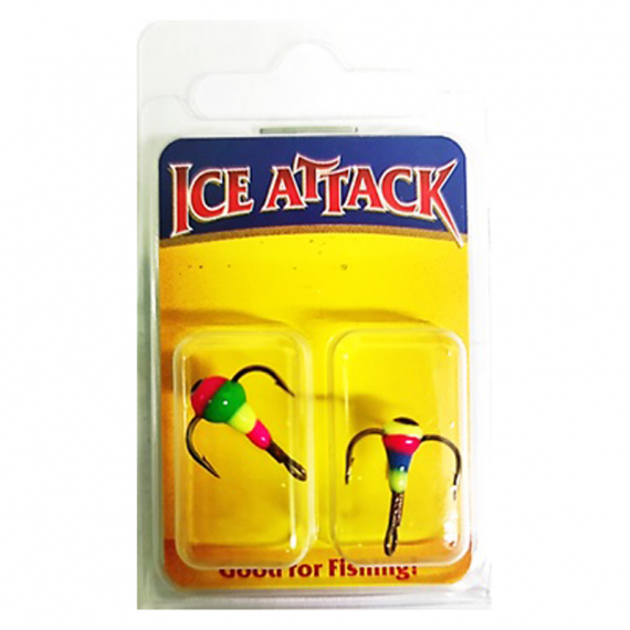 Ice Attack Ice Jig Hook ryhmässä Koukut & Tarvikkeet / Koukut / Kolmihaarakoukut @ Sportfiskeprylar.se (WT-ME10-2Pr)