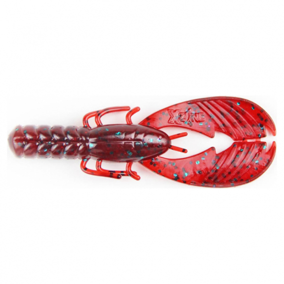 X Zone Pro Series Muscle Back Finesse Craw, 8,2cm (8pcs) - Red Bug ryhmässä Vieheet / Jigit ja keinosyötit / Ravut ja Creaturebaits-syötit / Rapujigit @ Sportfiskeprylar.se (XZ15705)