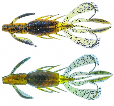 PerchFight Crayfish 4.4\'\' 5kpl , Okeechobee Blue ryhmässä Uistimet / vieheet / Softbaits / Kumikalat / Rapu- ja otusjigit / Rapujigit @ Sportfiskeprylar.se (Z-PC44-OB)