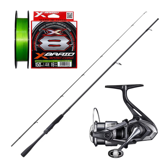 Shimano Zodias & Miravel Spinning Combo 7\' 5-15g ryhmässä Kalastussetit / Virvelisetit / Ahvenen Avokelasetti @ Sportfiskeprylar.se (ZODIAS26MIRAVELSET)