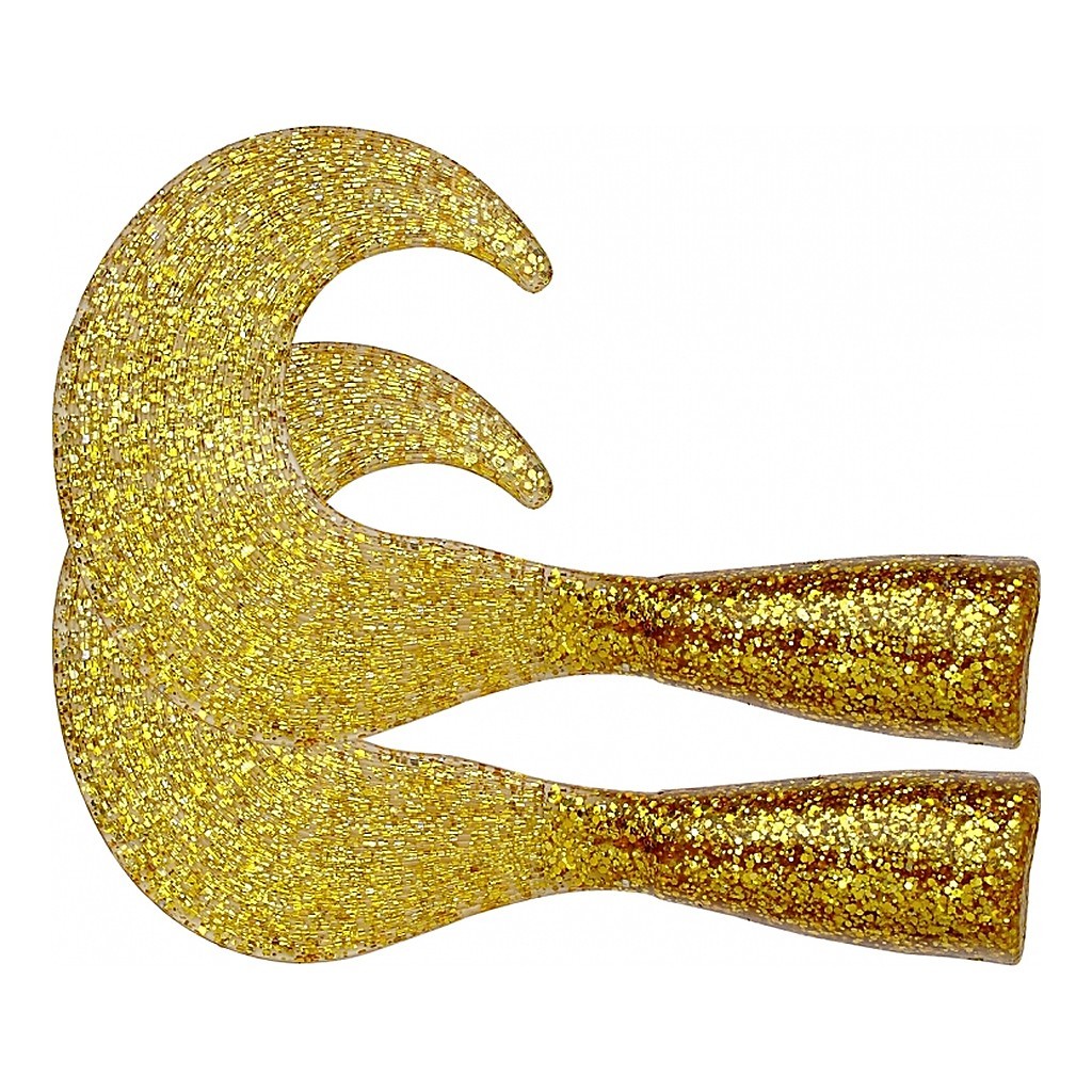 Sparetail Zonker Tail, 2-pack (Gold/glitter) ryhmässä Vieheet / Hauki vieheet @ Sportfiskeprylar.se (ZS101402)