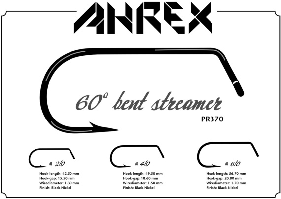 Ahrex PR370 60 Degree Bent Streamer 8-pack ryhmässä Koukut & Tarvikkeet / Koukut / Perhonsidontakoukut @ Sportfiskeprylar.se (apr370-2-0r)
