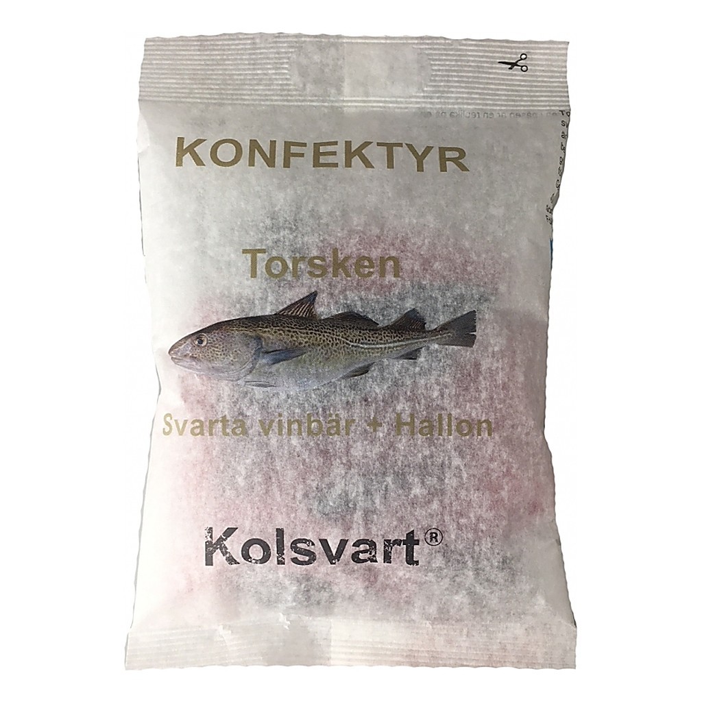 The Cod - Blackcurrant & Raspberry Candy ryhmässä Retkeily / ulkoilu / Leirimuonat / Makeiset @ Sportfiskeprylar.se (hallontorsken)