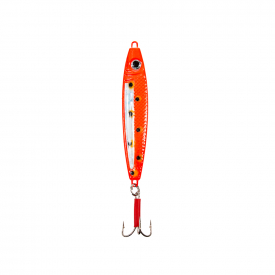 Orange M Black Dots