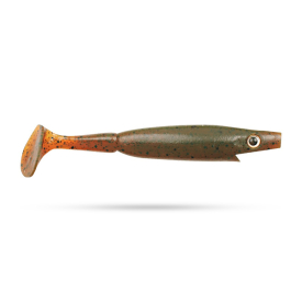 Piglet Shad 10cm (6kpl) - Motor Oil Pepper
