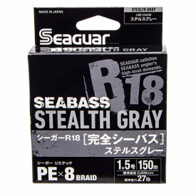 Seaguar R18 Kanzen Seabass 150m Stealth Grey - 0.145mm 0.8Gou
