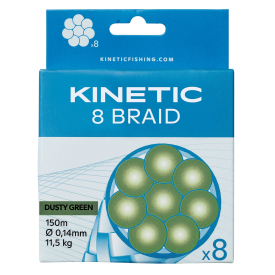 Kinetic 8 Braid 150m Dusty Green 0,30mm/23,8kg