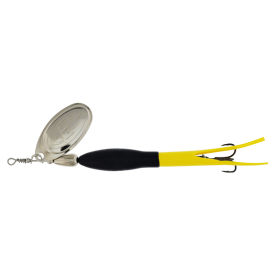 Black/Flouro Yellow Silver Blade
