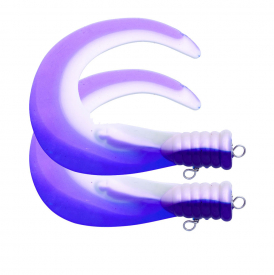 SvartZonker Big Tail (2kpl) C30 Blue/Pearl White Reverse