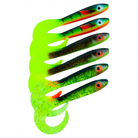 Svartzonker McRubber Tail 11cm Mix (6pcs) - Color