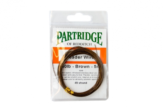 Partridge Bauer Pike Leader Wire 40lb - Brown ryhmässä Koukut & Tarvikkeet / perukkeet & perukemateriaalit / Perukemateriaalit @ Sportfiskeprylar.se (ph-aw49-40-5b)